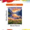 Lake Landscape Paint by Number for Adult, Mountain Flower Paint by Number Kits, Sunset Scenery Nature Spring DIY Acrylic Painting for Home Decor(16×20inches, No Frame)